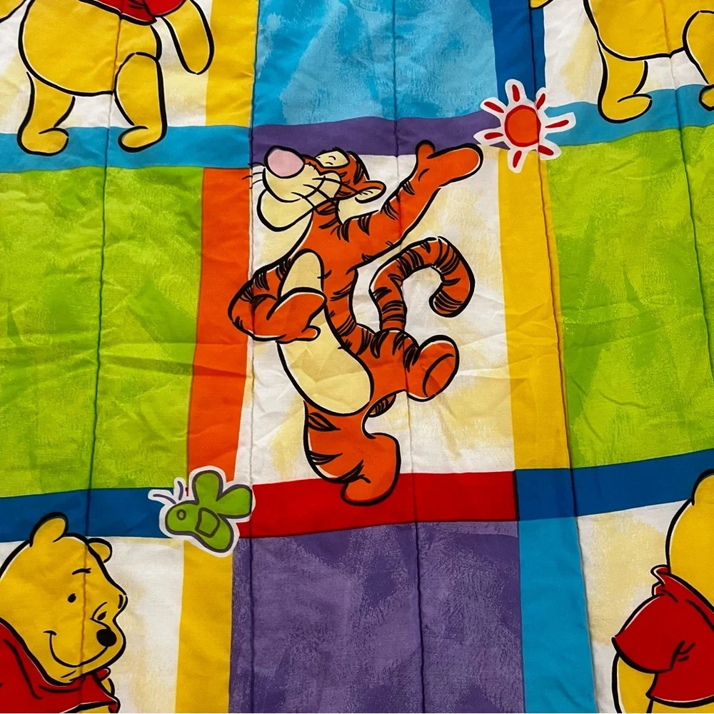 Vintage 90s Disney Winnie The Pooh Tigger Twin Comforter Reversible Bright